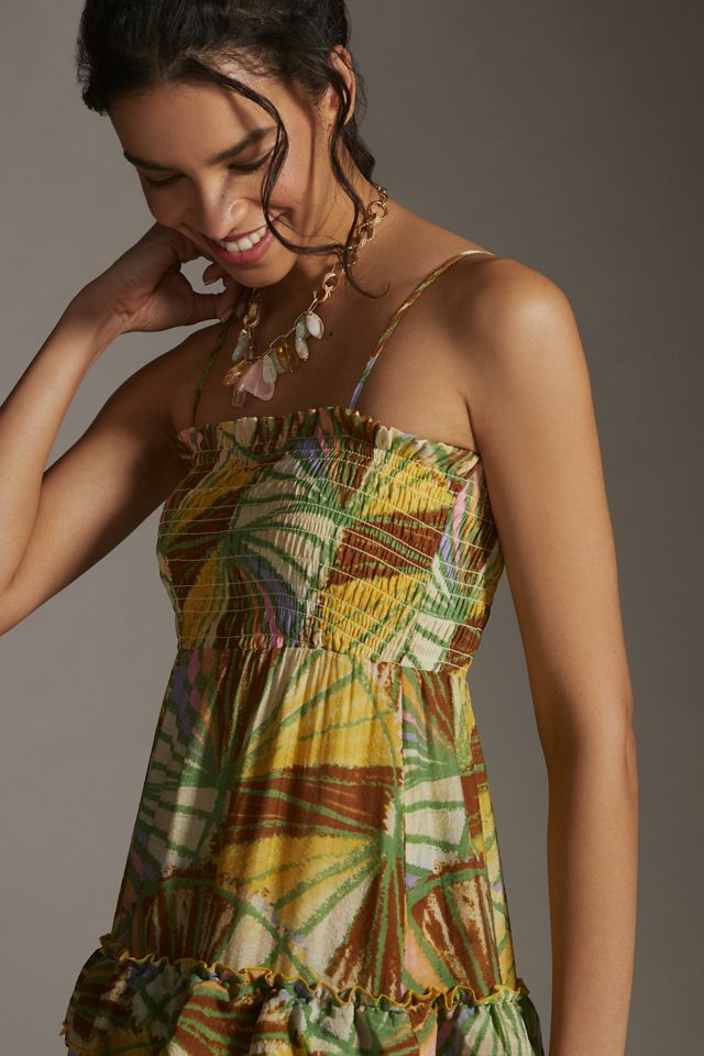 Mare Mare x Anthropologie Smocked Bodice Midi Dress #1