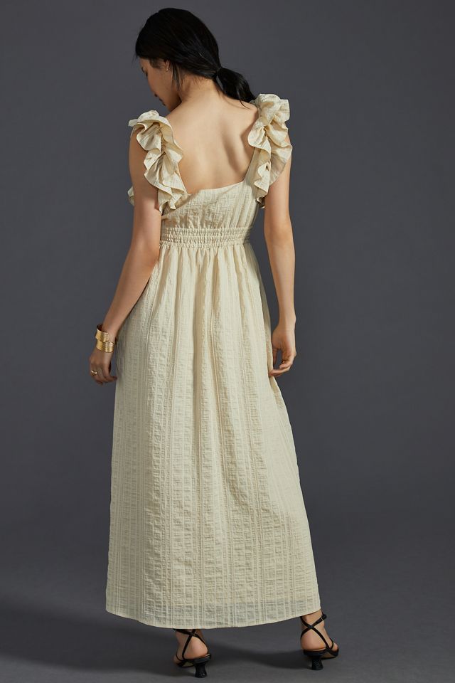Mare Mare x Anthropologie Flutter-Sleeve Maxi Dress #2