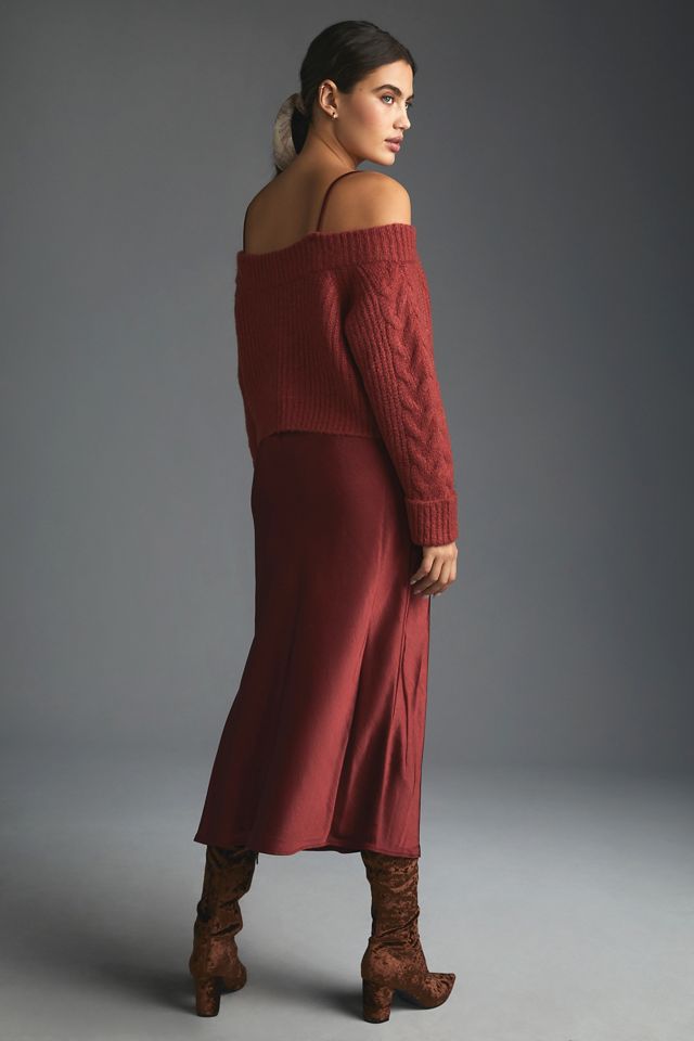 Mare Mare Layered Sweater & Slip Dress #3