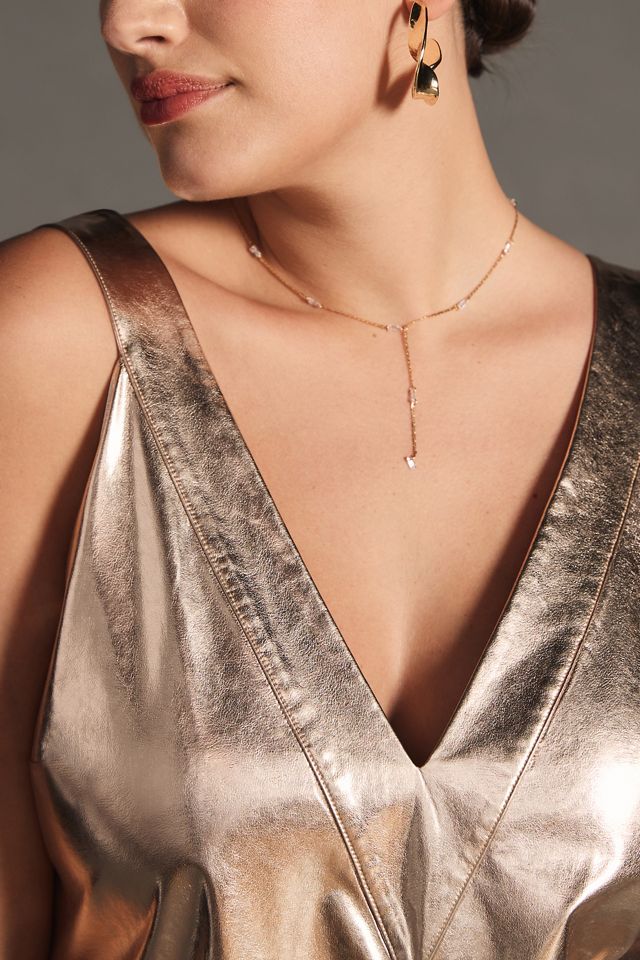 Mare Mare Metallic V-Neck Dress #7