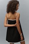 Mare Mare Square-Neck Linen A-Line Mini Dress