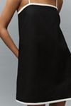 Mare Mare Square-Neck Linen A-Line Mini Dress