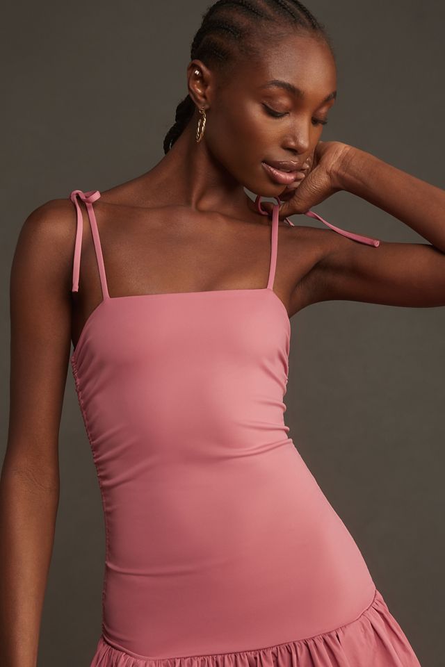 Mare Mare Sleeveless Drop-Waist Bubble-Hem Midi Dress #2