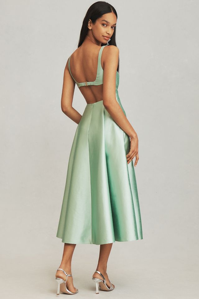 Mare Mare Scoop-Neck Cutout Midi Dress | Anthropologie
