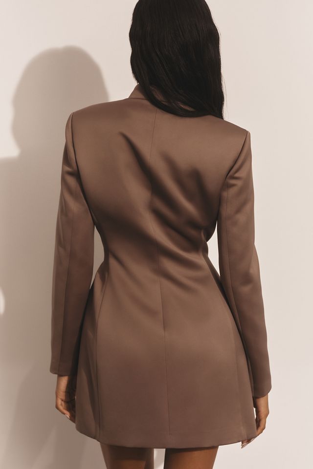 Mare Mare Long-Sleeve Button-Front Mini Dress #1