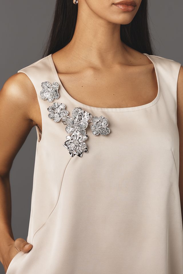 Mare Mare Sleeveless Scoop-Neck Shift Mini Dress #2