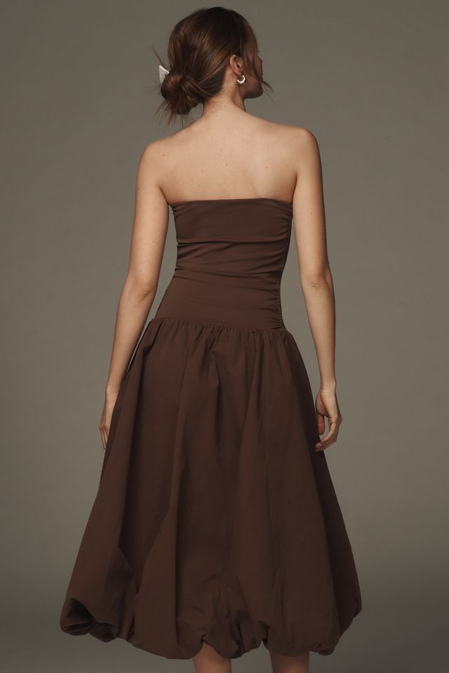 Mare Mare Strapless Drop-Waist Bubble Midi Dress #2