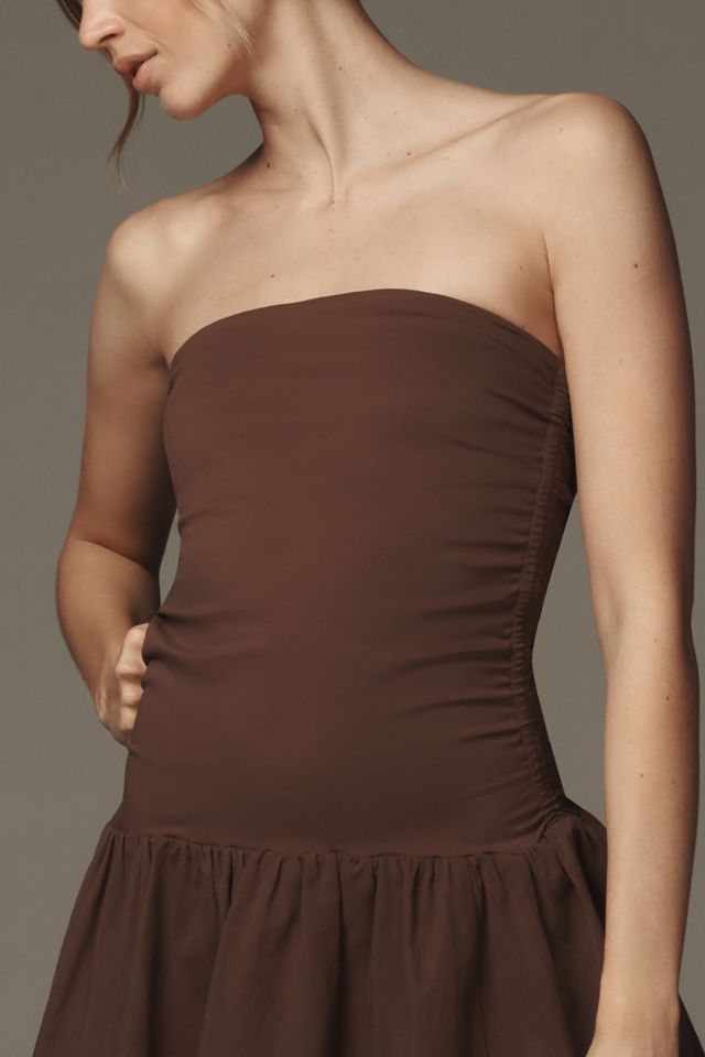 Mare Mare Strapless Drop-Waist Bubble Midi Dress #3