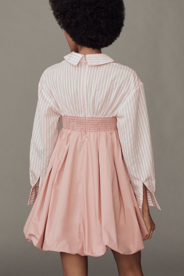 Mare Mare Layered Twofer Bubble Mini Shirt Dress #1