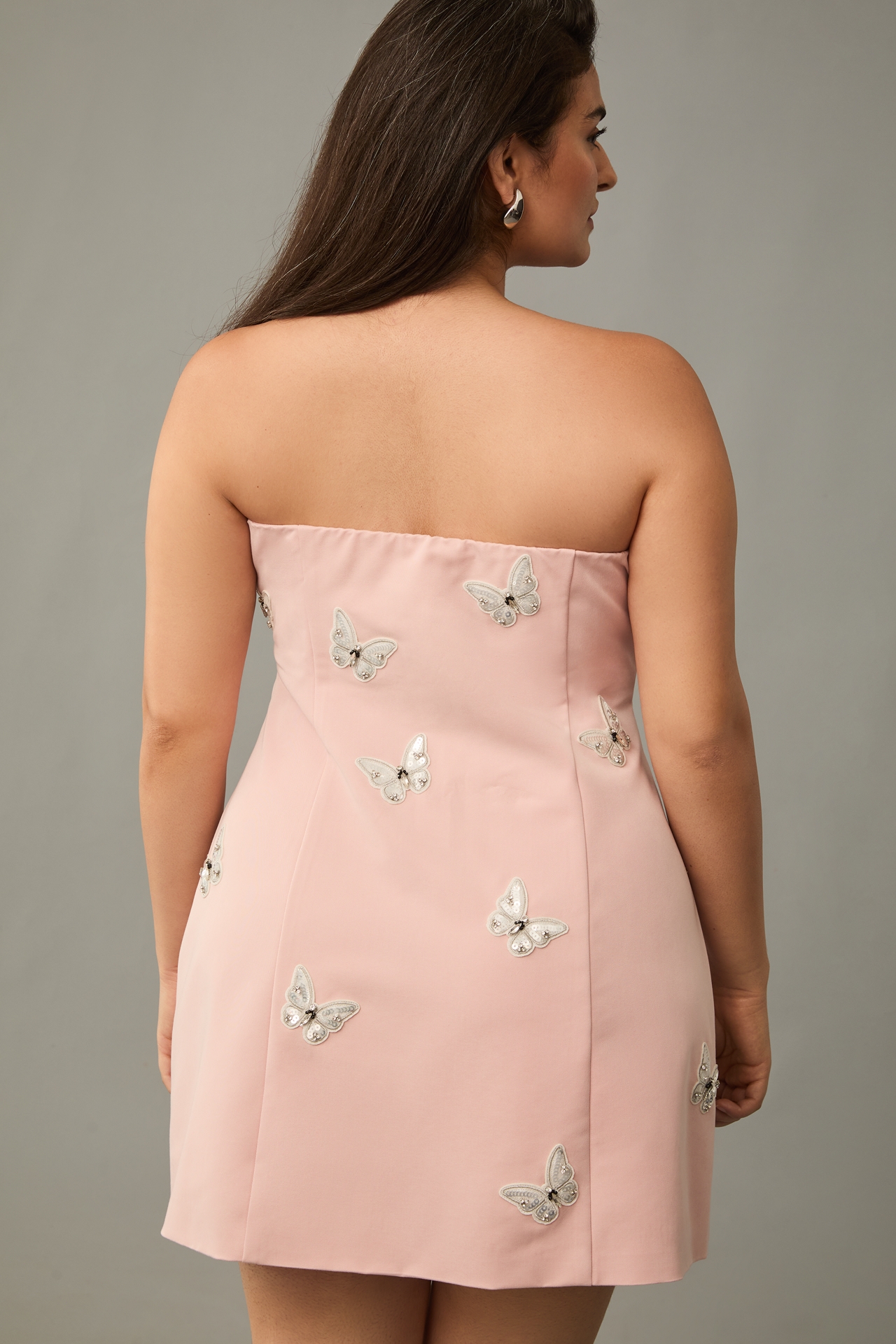 Mare Strapless Embellished Mini Dress