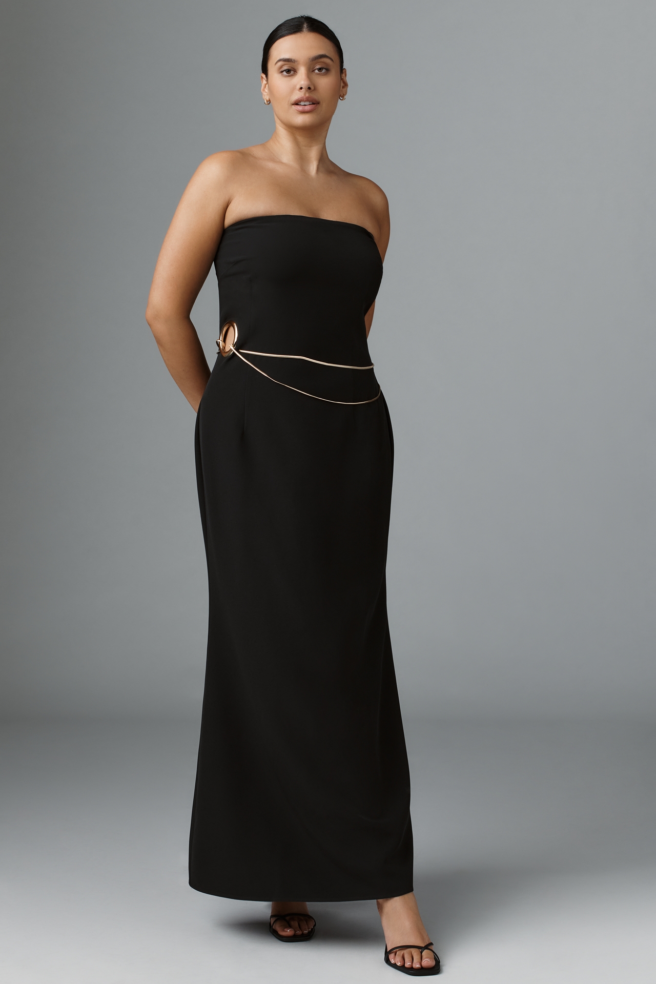 Mare Strapless Hardware Maxi Dress