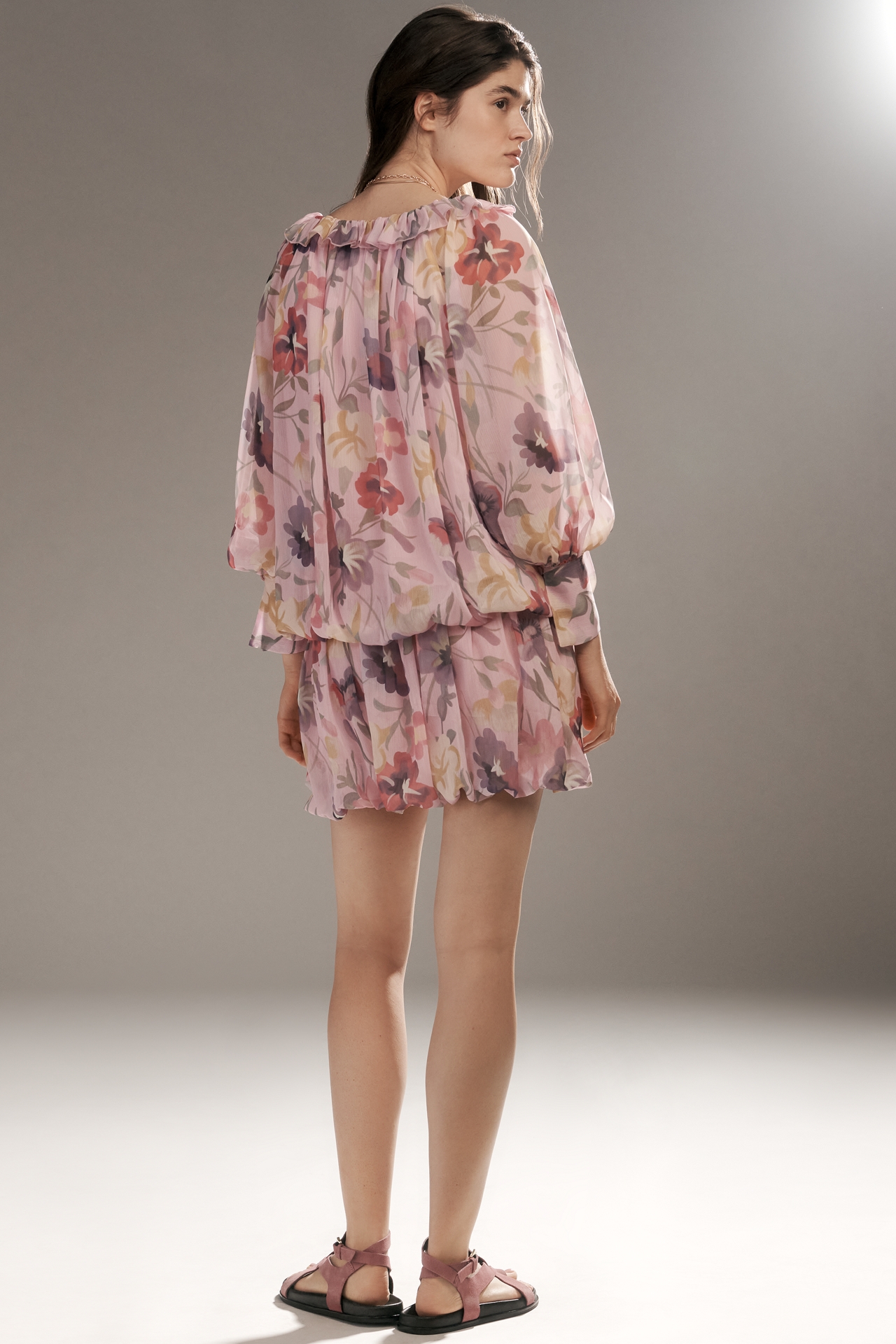 Mare Long-Sleeve Mini Dress