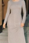 Mare Mare Long-Sleeve Slim Sweater Maxi Dress