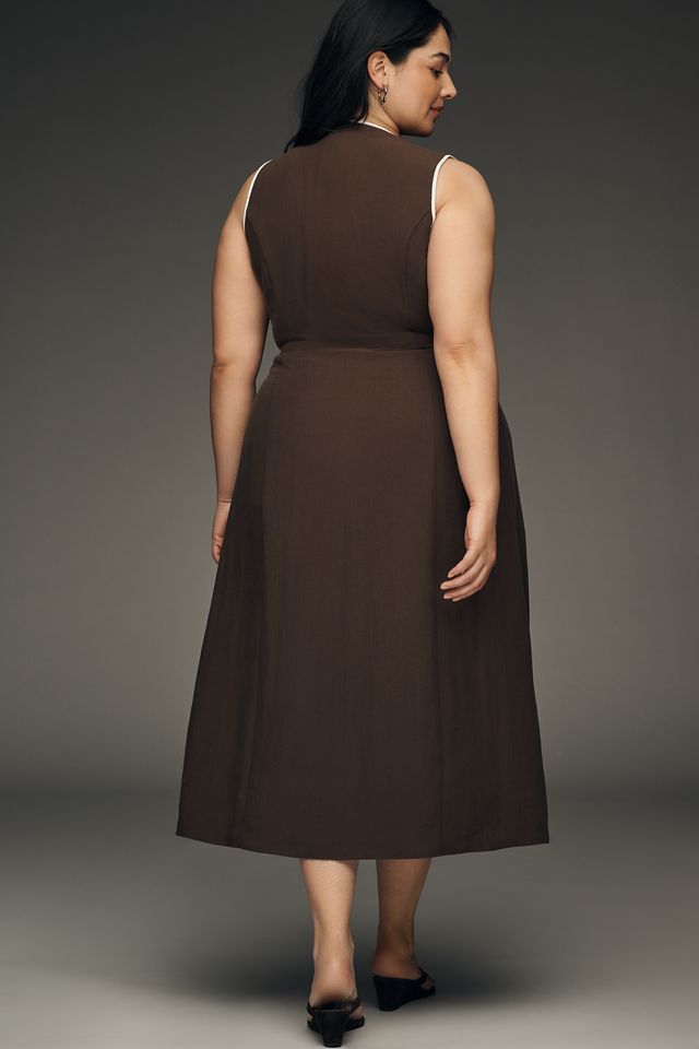 Vestido Midi sin Mangas Envolvente Mare Mare #5