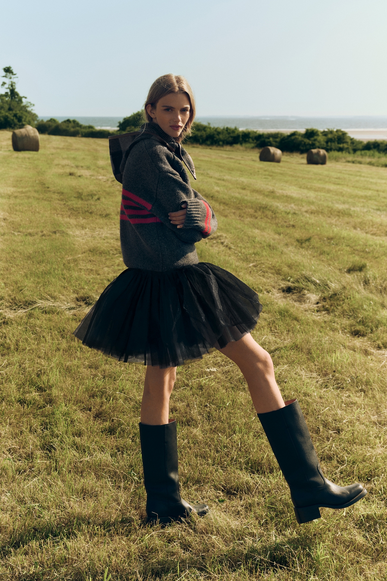 Mare Tulle Drop-Waist Slip Dress