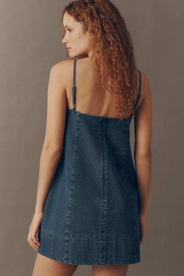 white christmas dresses Ruffle Me Denim Mini Dress – Spoiled Boutique