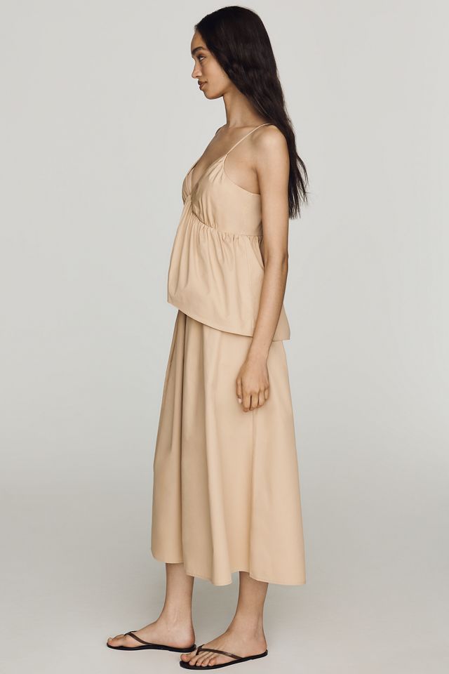 Mare Mare Cotton Tiered V-Neck Midi Dress #3