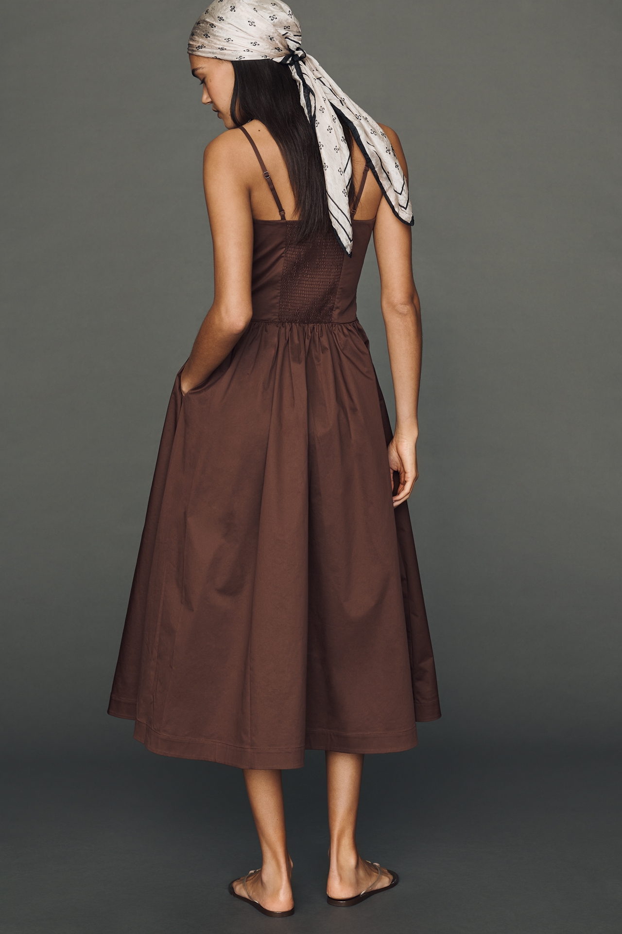 Mare Cotton A-line Midi Dress
