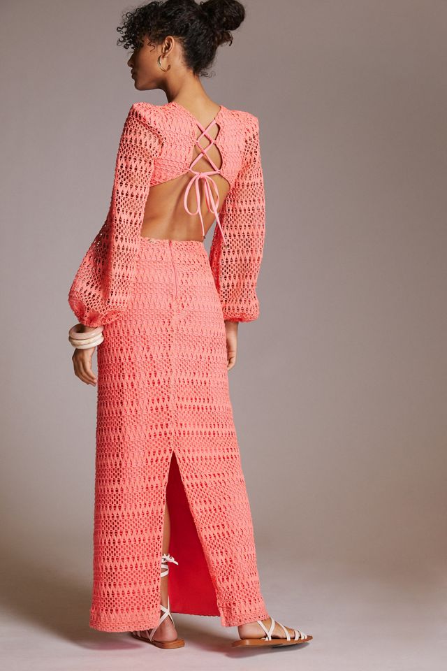 PatBO Crochet Cut-Out Maxi Dress #2
