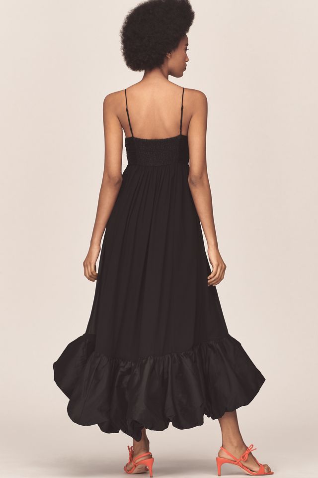 Maeve Square-Neck Babydoll Ruffle-Hem Maxi Dress #1