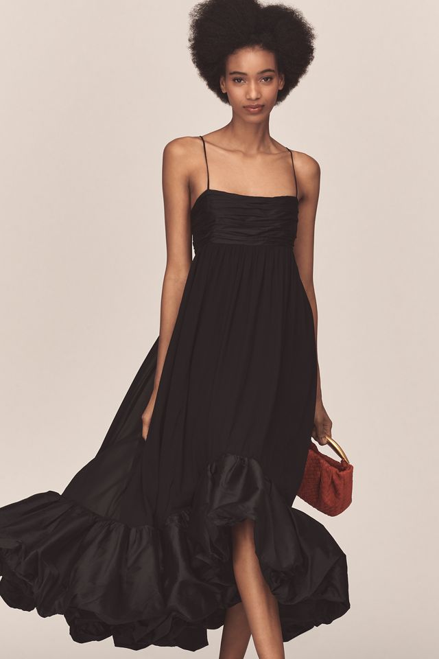 Maeve Square-Neck Babydoll Ruffle-Hem Maxi Dress #2