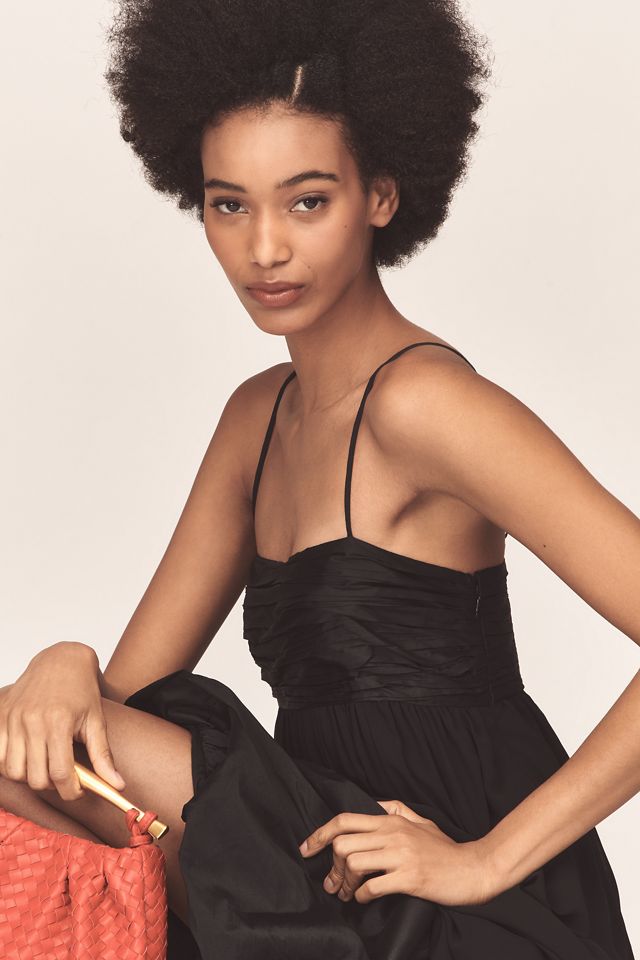 Maeve Square-Neck Babydoll Ruffle-Hem Maxi Dress #3