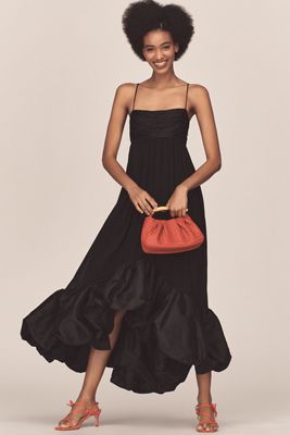 Daily Practice by Anthropologie Fitted Ruched Maxi Dress