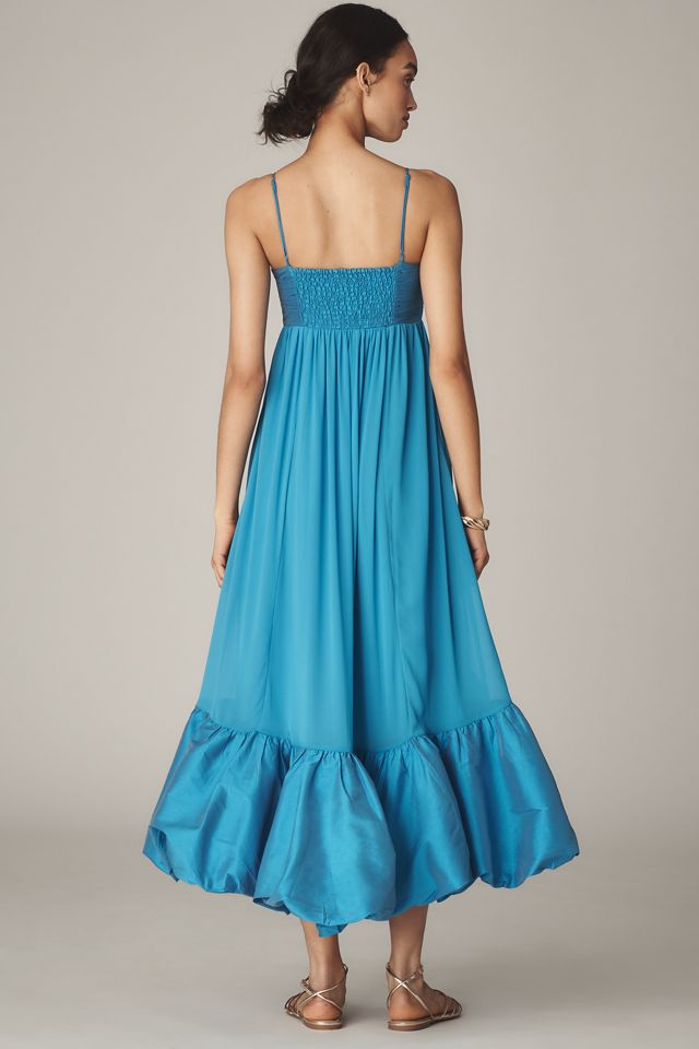 Maeve Babydoll-Maxikleid mit Sweetheart-Ausschnitt und Rüschensaum #1