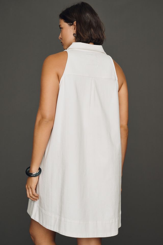 Maeve Denim Applique Swing Mini Dress #5