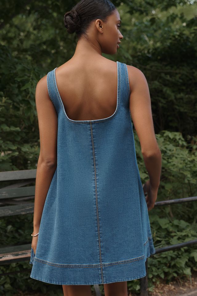 Maeve Keiko Denim Mini Dress #1