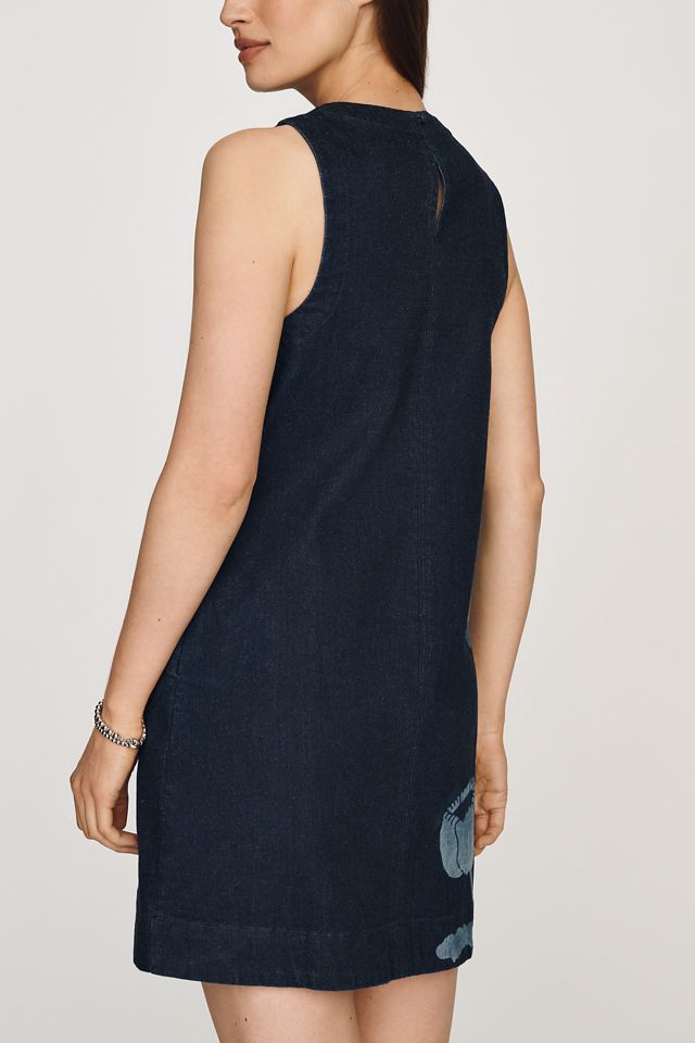Maeve Emmy Sleeveless Denim Swing Dress #2