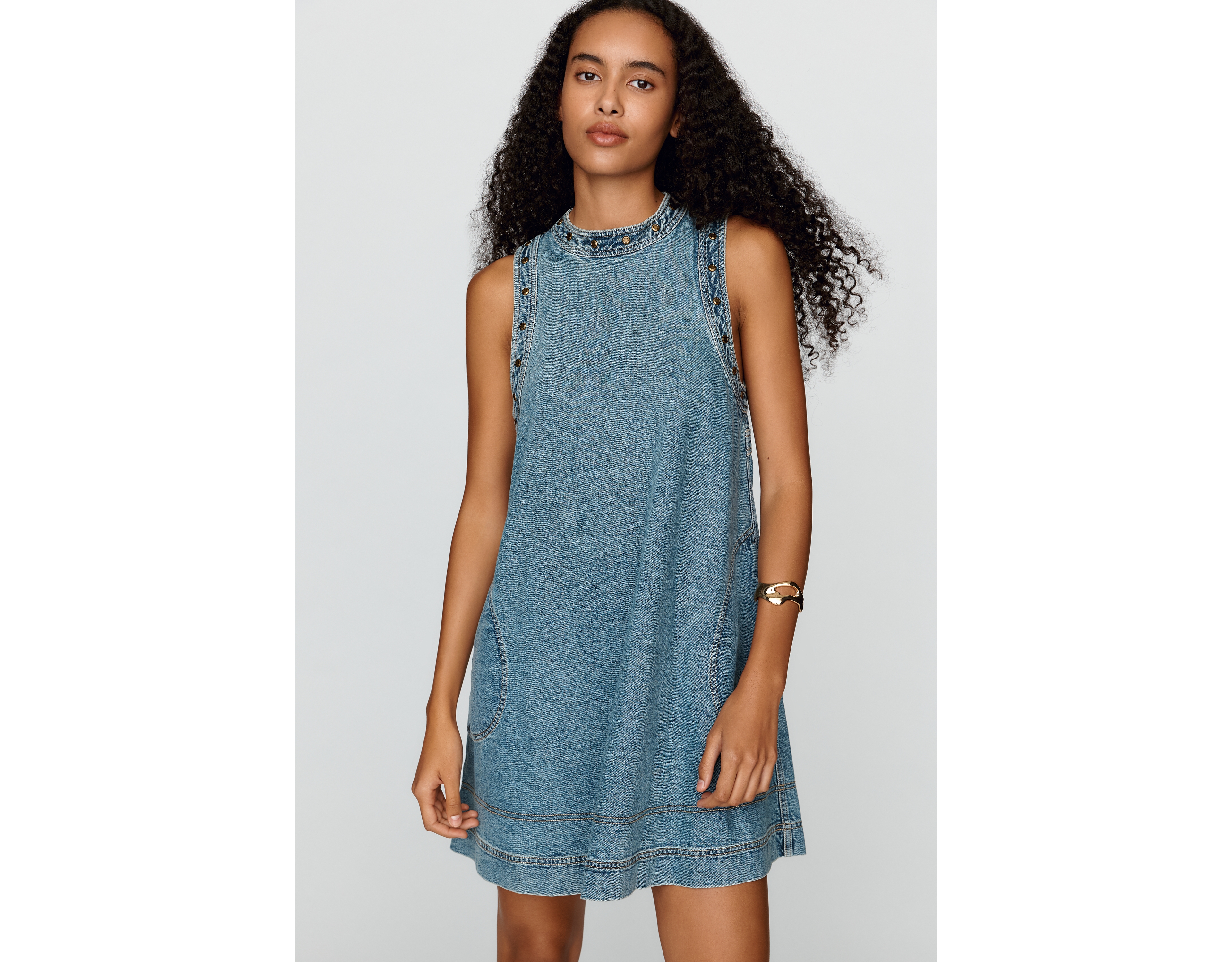 Pilcro 100% Cotton Denim Swing Dress