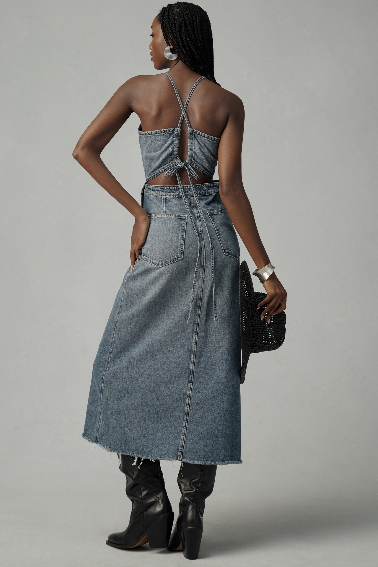 Ética Callista Denim Midi Dress