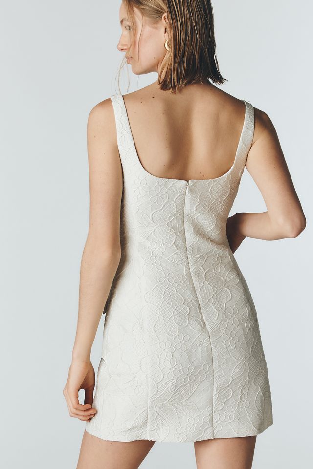 Amanda Uprichard Isabella Sleeveless Square-Neck Mini Dress | Anthropologie