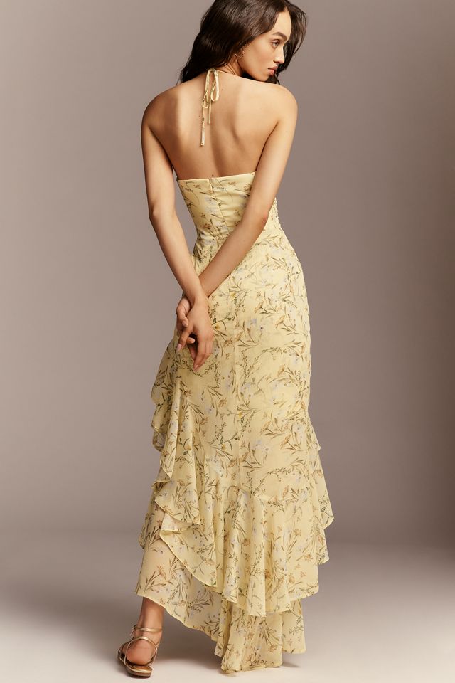 Amanda Uprichard Carlina Halter Maxi Dress | Anthropologie
