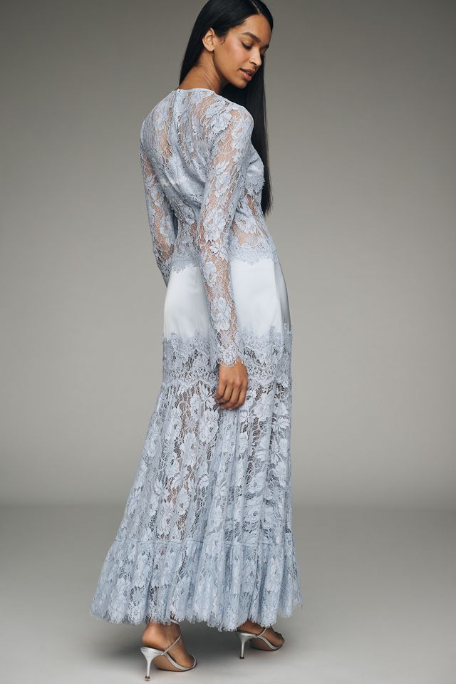 Hansen & Gretel Libby Long-Sleeve Lace Maxi Dress | Anthropologie