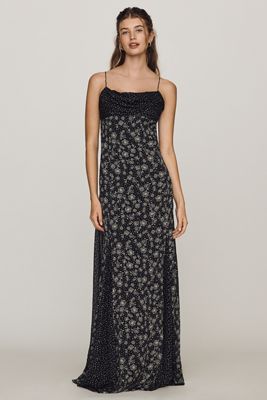 anthropologie black silk dress nwt ANTHROPOLOGIE | Silk Maxi Dress by Joslin | Black