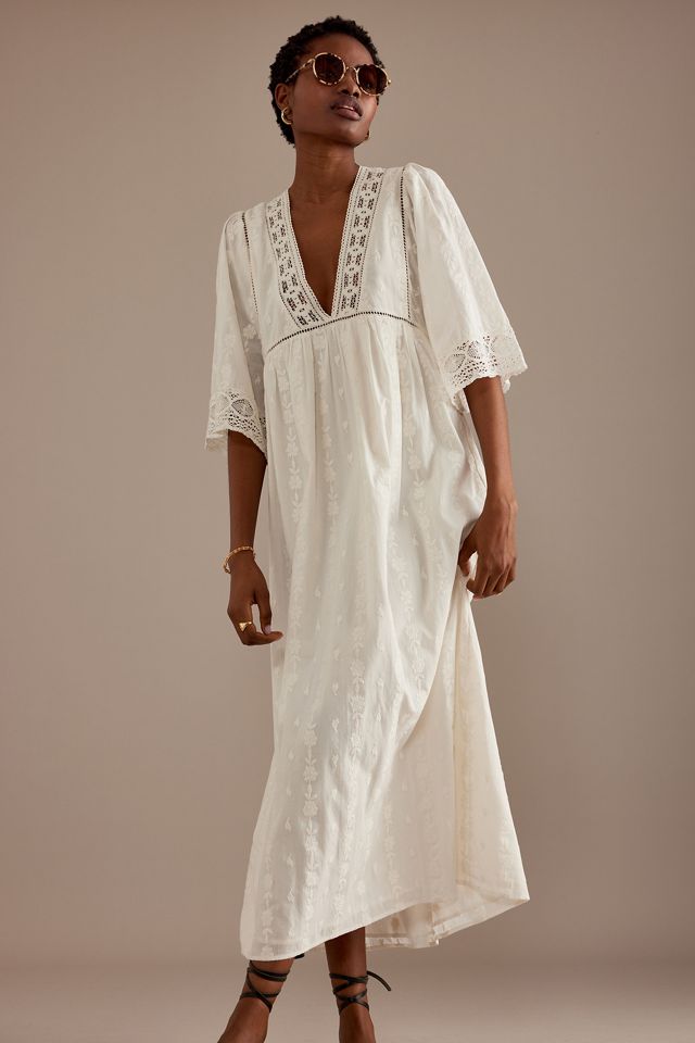 Louise Misha Majorelle Lace Trim Maxi Dress | Anthropologie UK