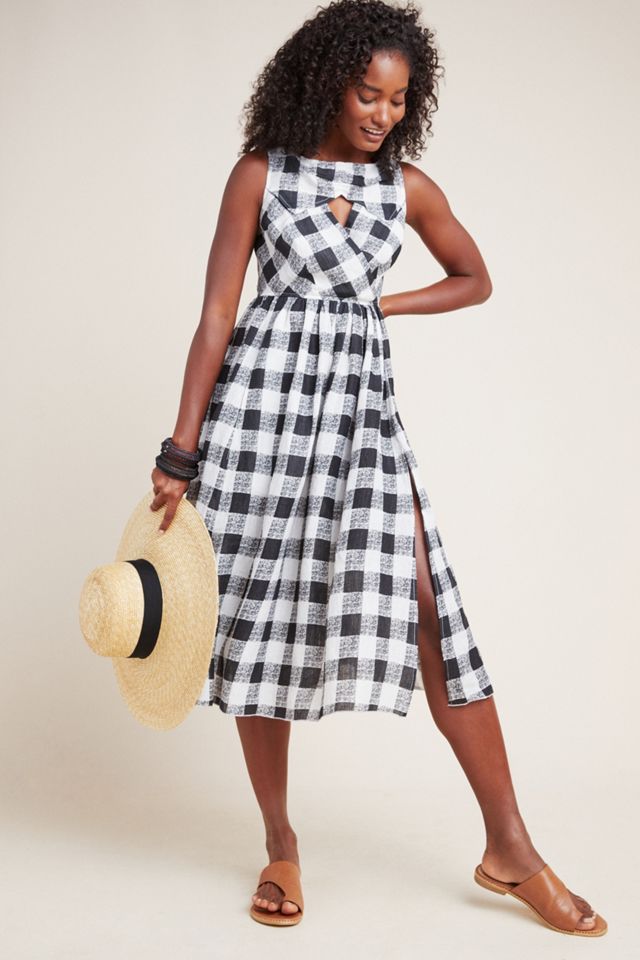 Florence Gingham Midi Dress #3