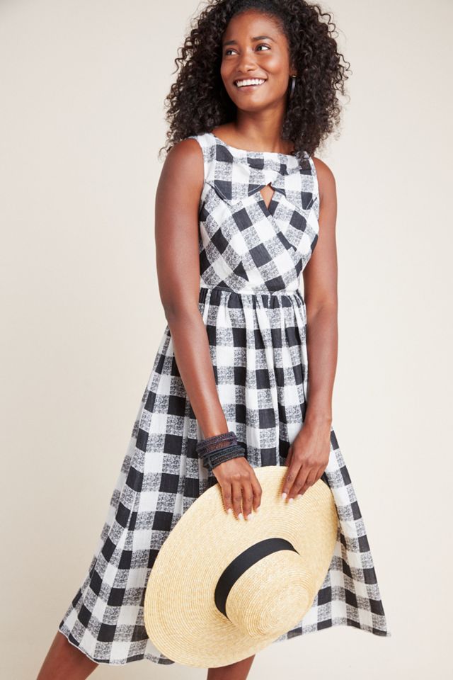Florence Gingham Midi Dress