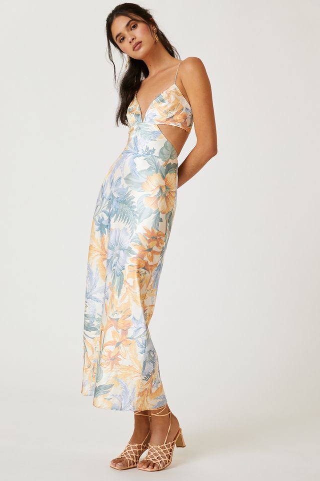 Floral Cutout Maxi Dress | Anthropologie