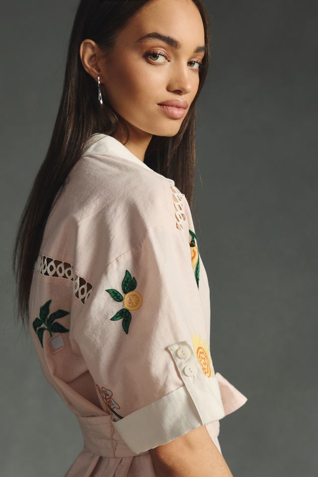 Significant Other Embroidered Shirt Dress | Anthropologie