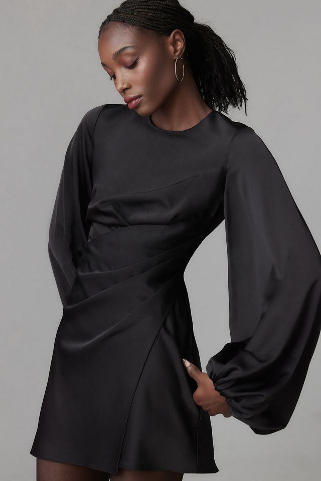black off the shoulder puff sleeve dress Plus Off Shoulder Puff Sleeves Sequin Formal Dress Black / 1XL main image 0