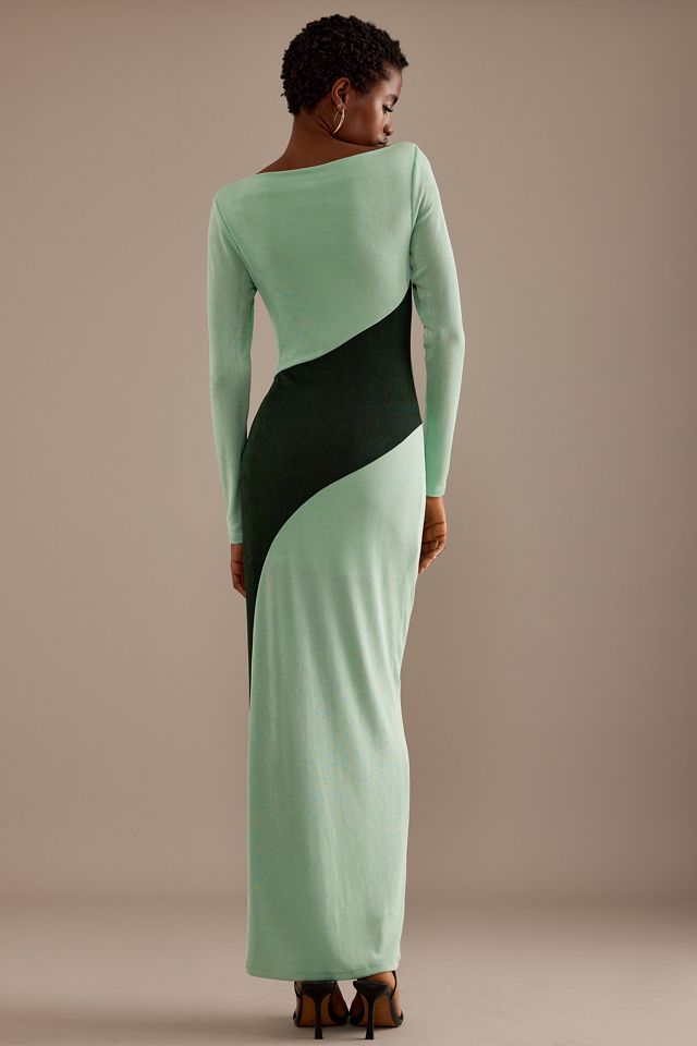 Significant Other Caitlin Long-Sleeve Ruched Maxi Dress #5