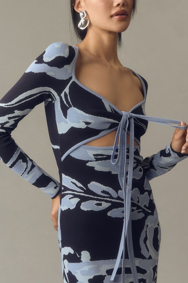 Significant Other Atlas Long-Sleeve Cutout Midi Dress | Anthropologie