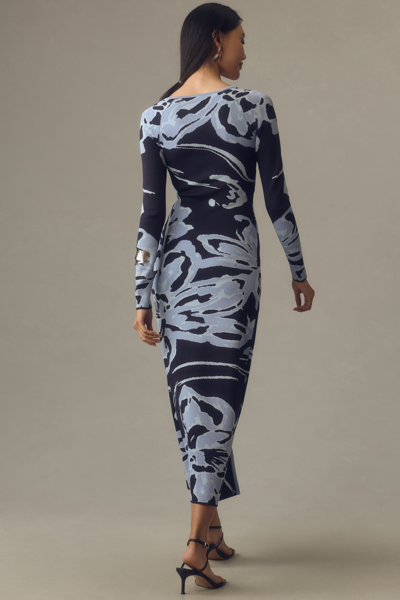 Significant Other Atlas Long-Sleeve Cutout Midi Dress