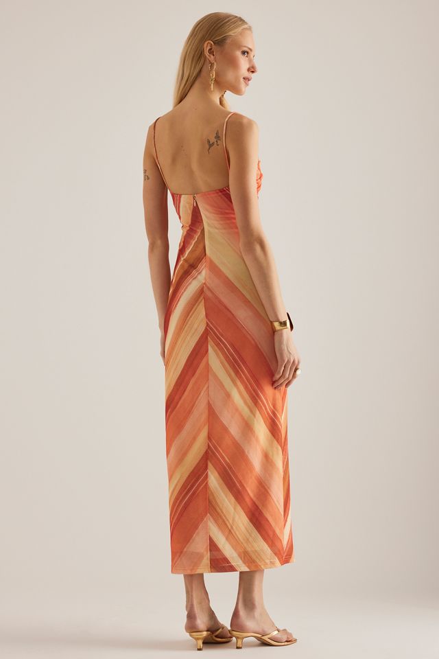 Significant Other Mattie Printed Mesh Midi Dress #5