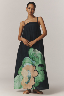 Significant Other Edith Linen Blend Maxi Dress | Anthropologie