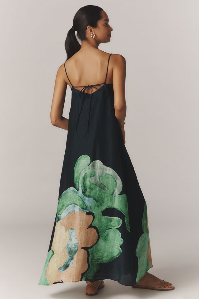 Significant Other Edith Linen Blend Maxi Dress #2