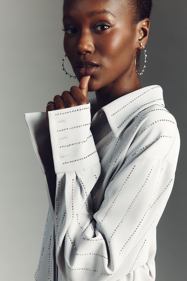 Significant Other Fraya Diamante Shirt Dress #3